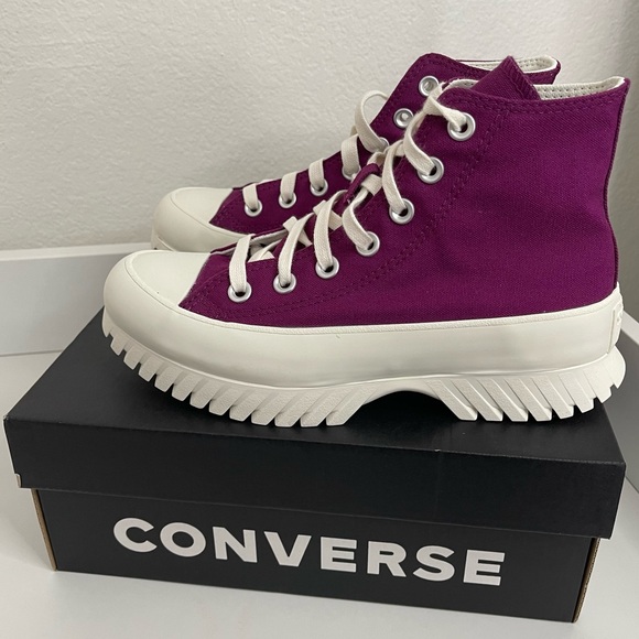 NEW Converse Purple Chuck Taylor All Star Lugged 2.0 - Picture 3 of 6